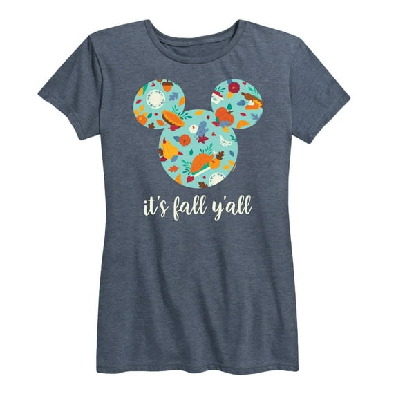 Mickey & Friends - Its Fall Yall - Women's Short Sleeve Graphic T-Shirt
