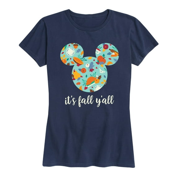 Mickey & Friends - Its Fall Yall - Women's Short Sleeve Graphic T-Shirt