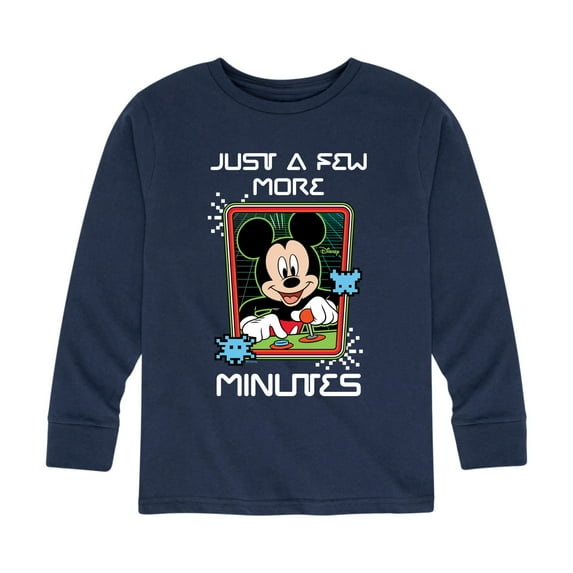Mickey & Friends - Just a Few More Minutes - Toddler And Youth Long Sleeve Graphic T-Shirt