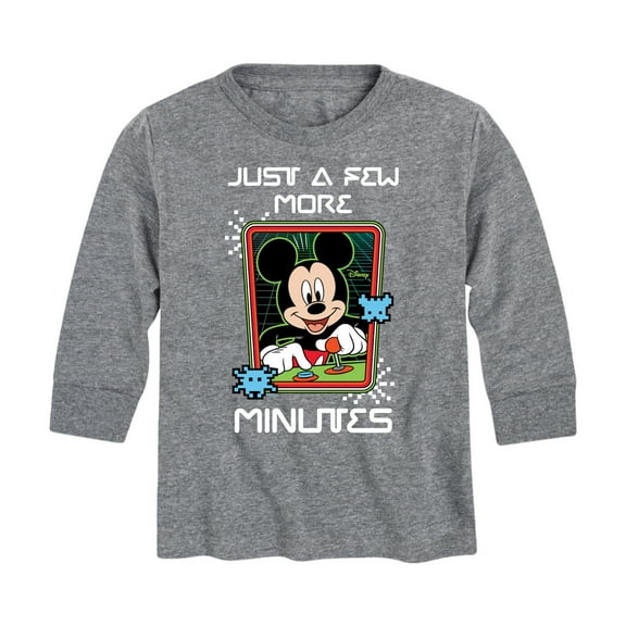 Mickey & Friends - Just a Few More Minutes - Toddler And Youth Long Sleeve Graphic T-Shirt