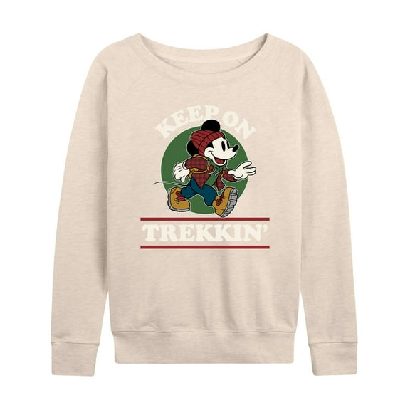 Mickey & Friends - Keep On Trekkin - Women's Lightweight French Terry Long Sleeve Shirt