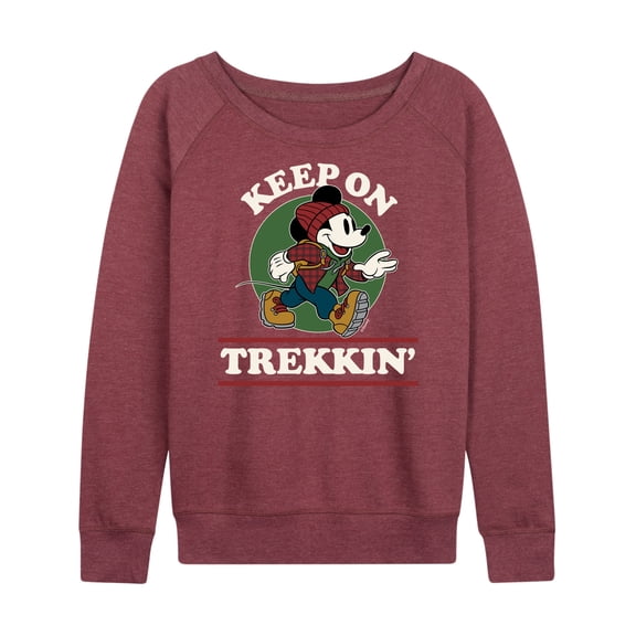 Mickey & Friends - Keep On Trekkin - Women's Lightweight French Terry Long Sleeve Shirt