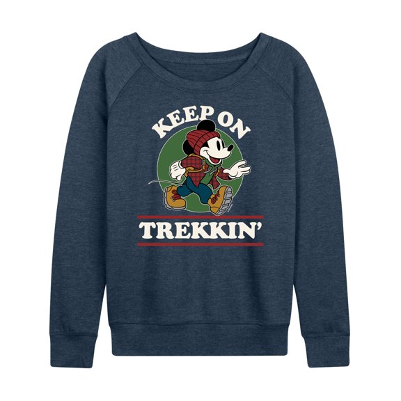Mickey & Friends - Keep On Trekkin - Women's Lightweight French Terry Long Sleeve Shirt