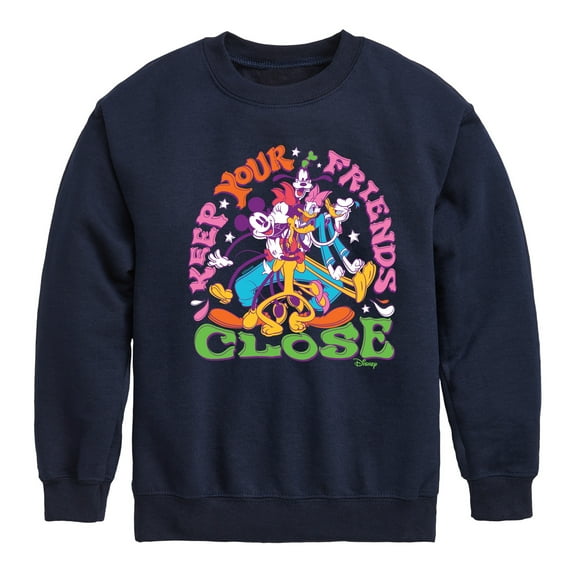 Disney - Mickey & Friends - Keep your Friends Close - Toddler And Youth Long Sleeve Graphic T-Shirt