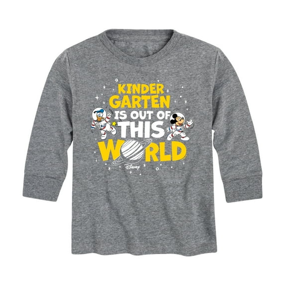 Mickey & Friends - Kindergarten Out Of This World - Youth Long Sleeve Graphic T-Shirt