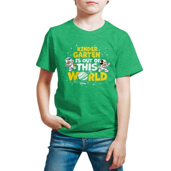 Mickey & Friends - Kindergarten Out Of This World - Youth Short Sleeve Graphic T-Shirt