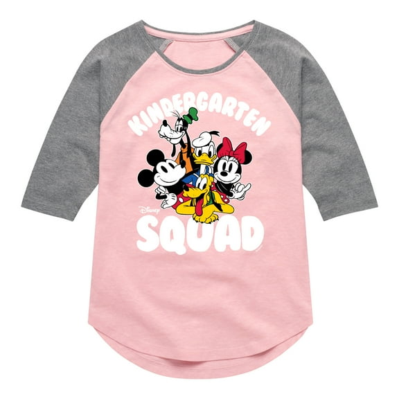 Mickey & Friends - Kindergarten Squad - Toddler And Youth Raglan Graphic T-Shirt
