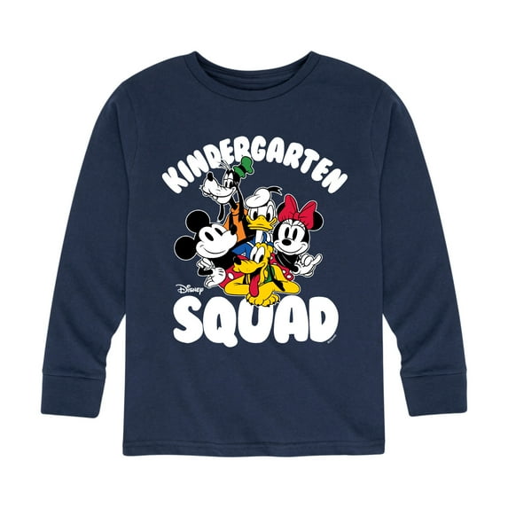 Mickey & Friends - Kindergarten Squad - Youth Long Sleeve Graphic T-Shirt