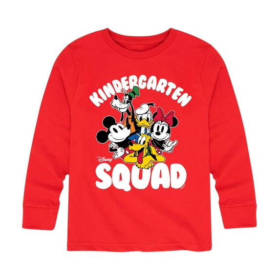 Mickey & Friends - Kindergarten Squad - Youth Long Sleeve Graphic T-Shirt