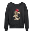 thumbnail image 1 of Mickey & Friends - Leopard Print Minnie - Women's Lightweight French Terry Long Sleeve Shirt, 1 of 5