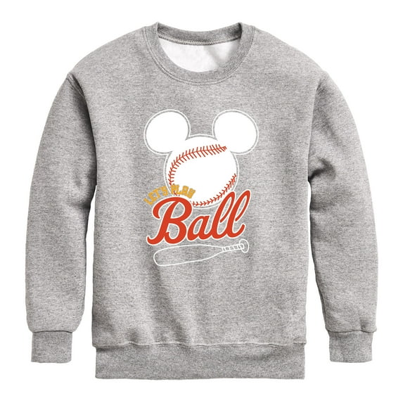 Mickey & Friends - Let's Play Ball - Toddler And Youth Crewneck Fleece Sweatshirt