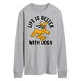 thumbnail image 1 of Mickey & Friends - Life Is Better With Dogs - Men's Long Sleeve T-Shirt, 1 of 5