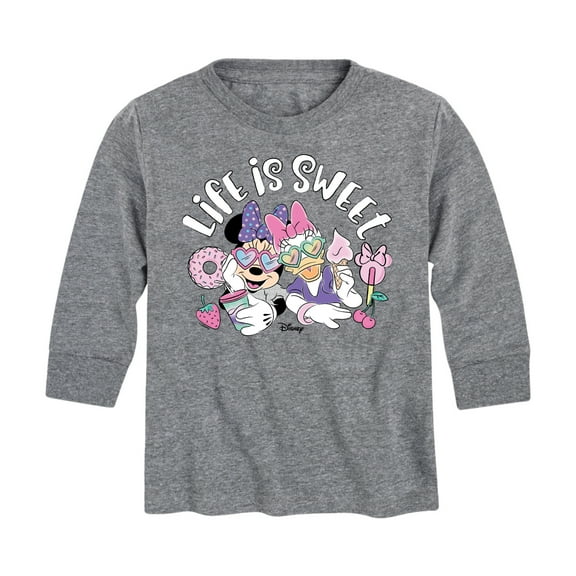 Mickey & Friends - Life Is Sweet - Toddler And Youth Long Sleeve Graphic T-Shirt