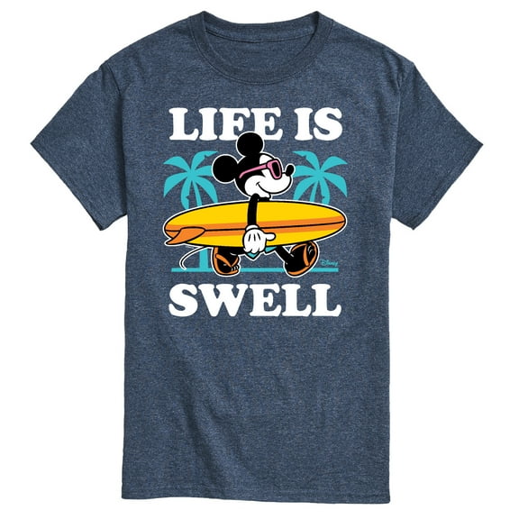 Mickey & Friends - Life Is Swell - Men's Short Sleeve Graphic T-Shirt