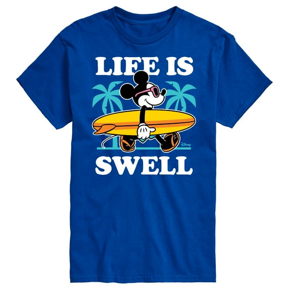 Mickey & Friends - Life Is Swell - Men's Short Sleeve Graphic T-Shirt