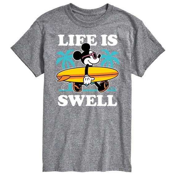 Mickey & Friends - Life Is Swell - Men's Short Sleeve Graphic T-Shirt