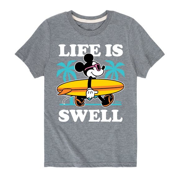 Mickey & Friends - Life Is Swell - Toddler And Youth Short Sleeve Graphic T-Shirt