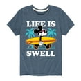 thumbnail image 1 of Mickey & Friends - Life Is Swell - Toddler And Youth Short Sleeve Graphic T-Shirt, 1 of 5