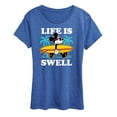 thumbnail image 1 of Mickey & Friends - Life Is Swell - Women's Short Sleeve Graphic T-Shirt, 1 of 5