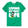 thumbnail image 1 of Mickey & Friends - Living My Best Life - Toddler And Youth Short Sleeve Graphic T-Shirt, 1 of 5