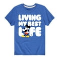 thumbnail image 1 of Mickey & Friends - Living My Best Life - Toddler And Youth Short Sleeve Graphic T-Shirt, 1 of 5