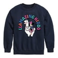 thumbnail image 1 of Mickey & Friends - Llamazing Kiddo - Toddler And Youth Crewneck Fleece Sweatshirt, 1 of 5