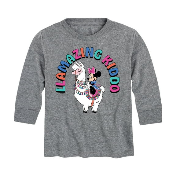 Mickey & Friends - Llamazing Kiddo - Toddler And Youth Long Sleeve Graphic T-Shirt