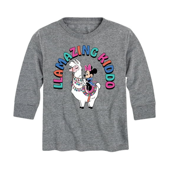 Mickey & Friends - Llamazing Kiddo - Toddler And Youth Long Sleeve Graphic T-Shirt