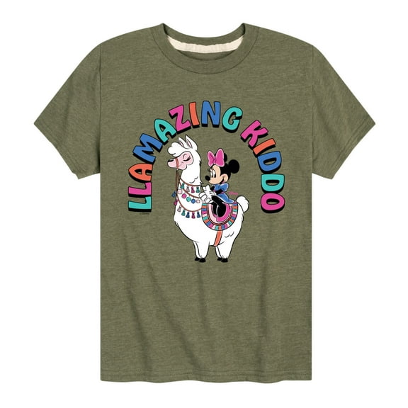 Mickey & Friends - Llamazing Kiddo - Toddler And Youth Short Sleeve Graphic T-Shirt