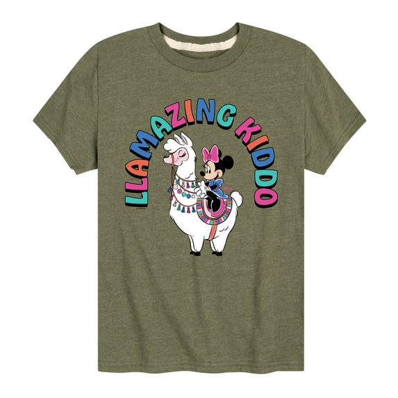 Mickey & Friends - Llamazing Kiddo - Toddler And Youth Short Sleeve Graphic T-Shirt