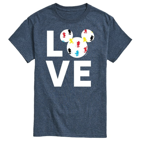 Mickey & Friends - Love Mickey Logo - Men's Short Sleeve Graphic T-Shirt