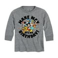 thumbnail image 1 of Mickey & Friends - Make Way It's My Birthday - Youth Long Sleeve Graphic T-Shirt, 1 of 5