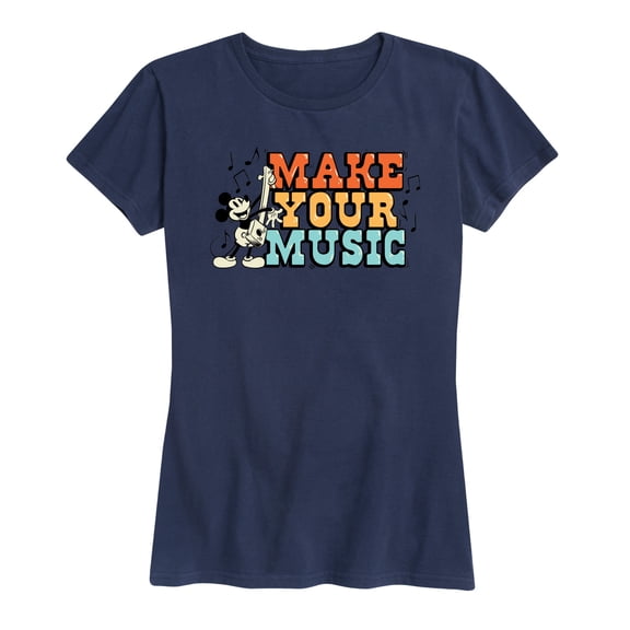 Mickey & Friends - Make Your Music - Women's Short Sleeve Graphic T-Shirt