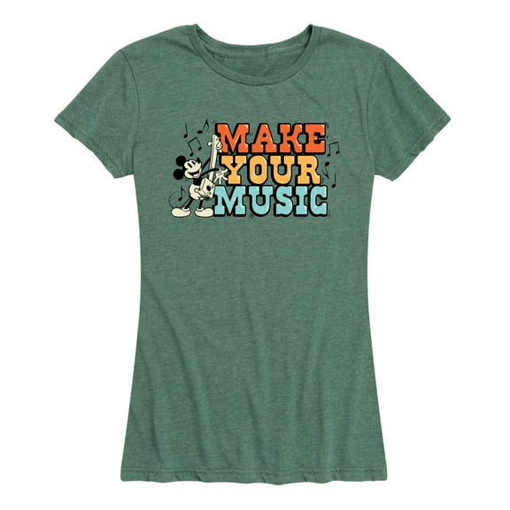 Mickey & Friends - Make Your Music - Women's Short Sleeve Graphic T-Shirt