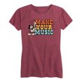 thumbnail image 1 of Mickey & Friends - Make Your Music - Women's Short Sleeve Graphic T-Shirt, 1 of 5