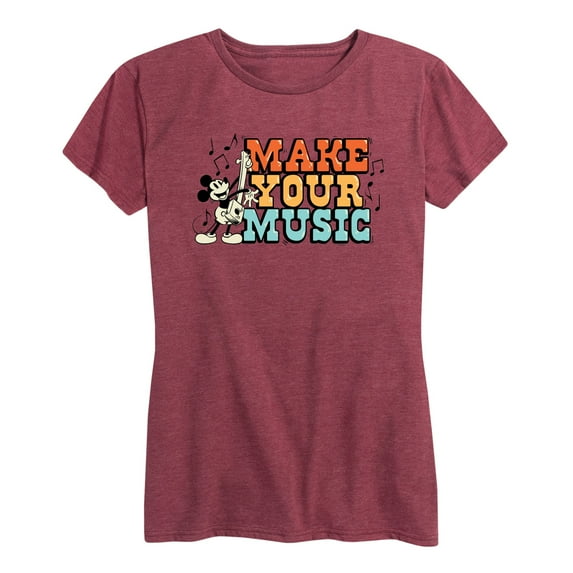 Mickey & Friends - Make Your Music - Women's Short Sleeve Graphic T-Shirt
