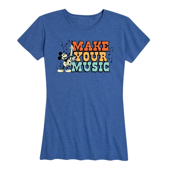 Mickey & Friends - Make Your Music - Women's Short Sleeve Graphic T-Shirt