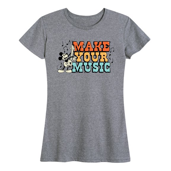 Mickey & Friends - Make Your Music - Women's Short Sleeve Graphic T-Shirt