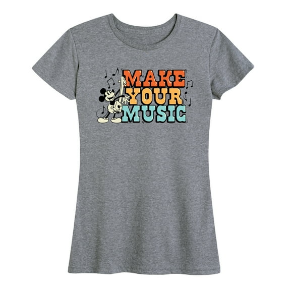 Mickey & Friends - Make Your Music - Women's Short Sleeve Graphic T-Shirt