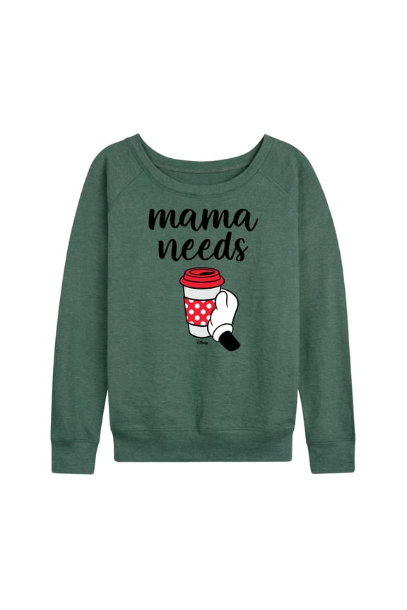 Mickey & Friends - Mama Needs Coffee - Women's French Terry Jogger Pant