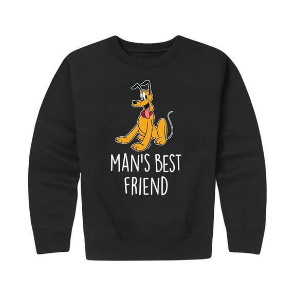 Mickey & Friends - Man's Best Friend - Toddler And Youth Crewneck Fleece Sweatshirt