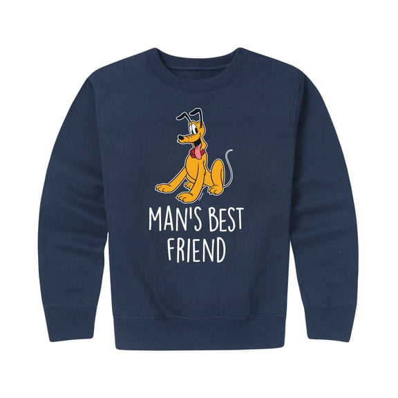 Mickey & Friends - Man's Best Friend - Toddler And Youth Crewneck Fleece Sweatshirt