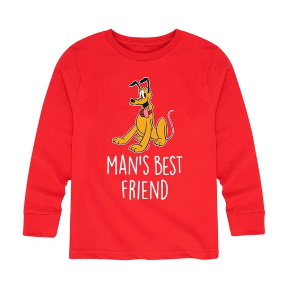 Mickey & Friends - Man's Best Friend - Toddler And Youth Long Sleeve Graphic T-Shirt