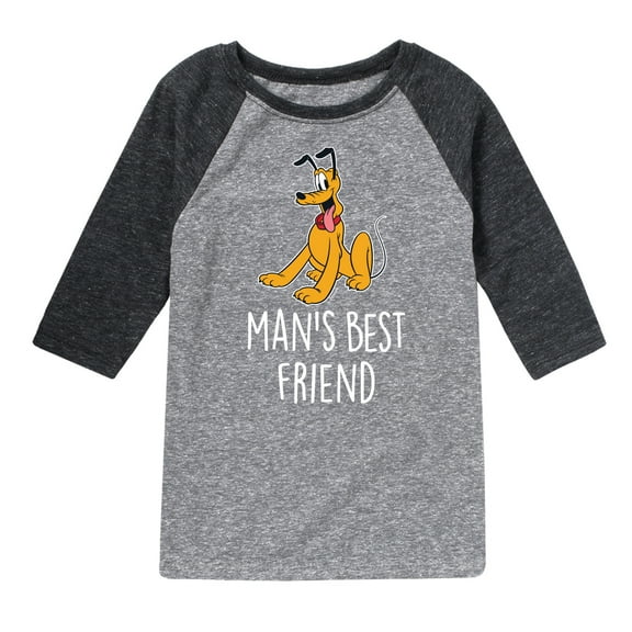 Mickey & Friends - Man's Best Friend - Toddler And Youth Raglan Graphic T-Shirt