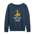 thumbnail image 1 of Mickey & Friends - Man's Best Friend - Women's Lightweight French Terry Long Sleeve Shirt, 1 of 5