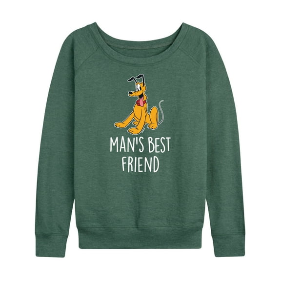Mickey & Friends - Man's Best Friend - Women's Lightweight French Terry Long Sleeve Shirt