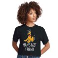 thumbnail image 1 of Mickey & Friends - Mans Best Friend - Juniors Cropped Cotton Blend T-Shirt, 1 of 5
