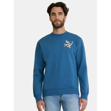 Mickey & Friends Men's Graphic Sweatshirt with Embroidery, Sizes S-2XL