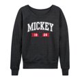 thumbnail image 1 of Mickey & Friends - Mickey 1928 Collegiate - Women's Lightweight French Terry Long Sleeve Shirt, 1 of 5