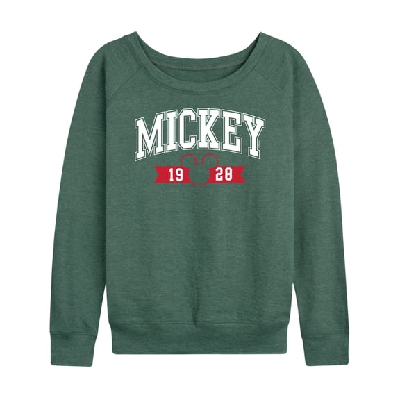 Mickey & Friends - Mickey 1928 Collegiate - Women's Lightweight French Terry Long Sleeve Shirt